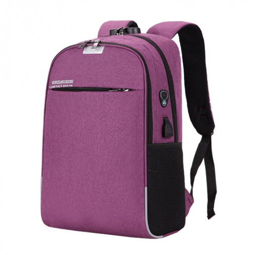 Sac à dos pour ordinateur portable Sacs d'école Sac à dos de voyage anti-vol avec port de chargement USB (violet) SH901E1407-37