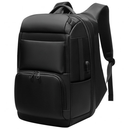 Sac à dos de voyage pour hommes de grande capacité Sac à dos anti-vol pour ordinateur portable avec port de chargement USB (noir) SH801A788-37