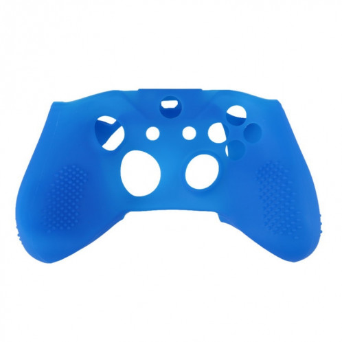 Housse de protection pour manette de jeu en caoutchouc de silicone souple Accessoires de manette pour manette Microsoft Xbox One S (bleu) SH601C1150-36