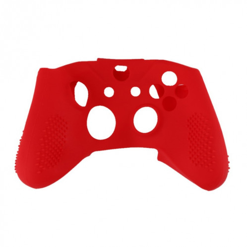 Housse de protection pour manette de jeu en caoutchouc de silicone souple Accessoires de manette pour manette Microsoft Xbox One S (rouge) SH601D39-36