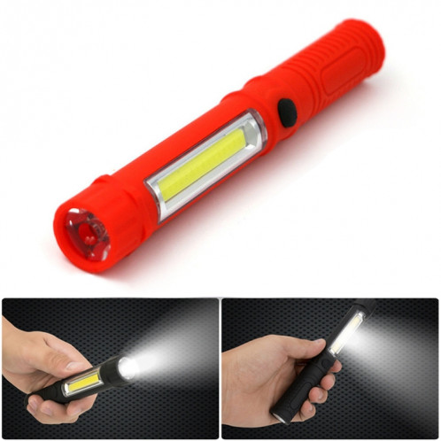 Multifonction Portable Mini COB LED Lampe de travail de style stylo de travail extérieur (Rouge) SH501A805-311