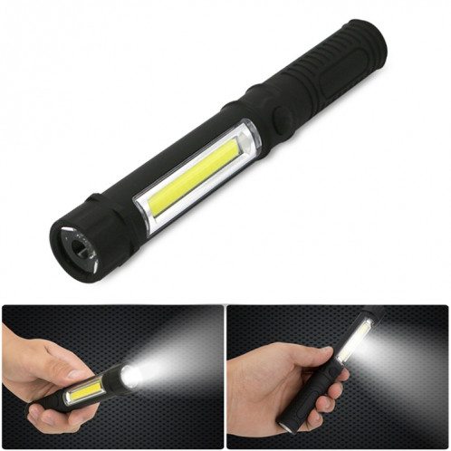 Multifonction Portable Mini COB LED Lampe de travail de style stylo de travail extérieur (Noir) SH501B1529-311