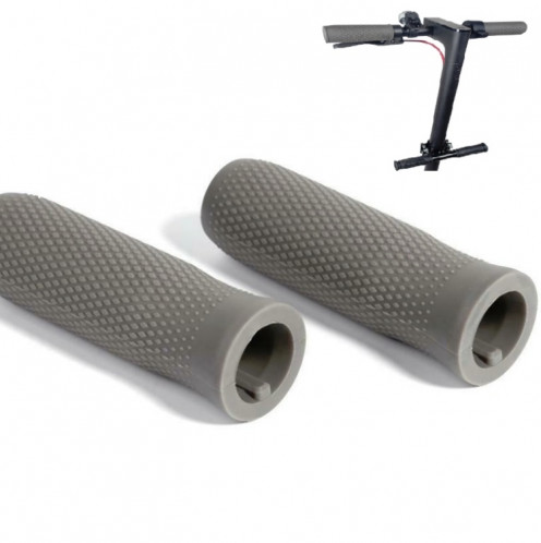 Une paire de poignées de voiture en silicone pour scooter électrique Xiaomi remplacent les poignées de voiture antidérapantes, taille: taille unique (gris clair) SH001B145-36