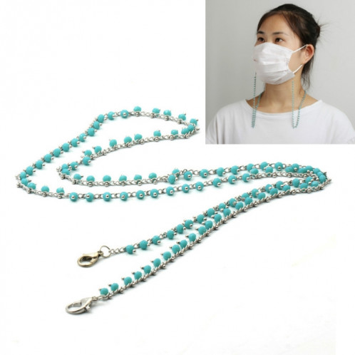 3 PCS Mask Lanyard Handmade Chain Mask Anti-Lost Glasses Chain (Bleu) SH901B1345-37