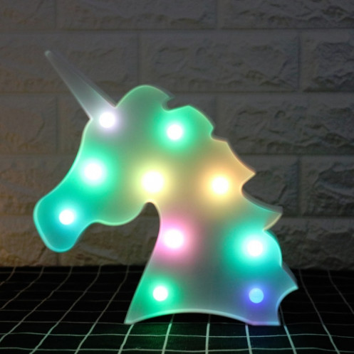 Décoration de vacances à LED Lumière de nuit de licorne (lumière colorée) SH801F1557-36