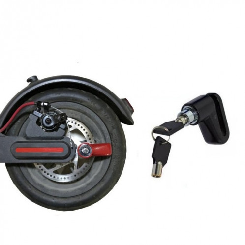 2 pièces de verrouillage de frein à disque de scooter électrique accessoire de verrouillage antivol renforcé multifonction pour Xiaomi Mijia M365, spécification d'emballage: verrouillage de frein à disque (noir) SH380129-35