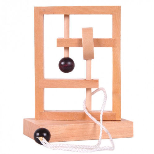 2 pièces en bois 3D jouets éducatifs espace pensée délier jeu de corde SH46851061-34