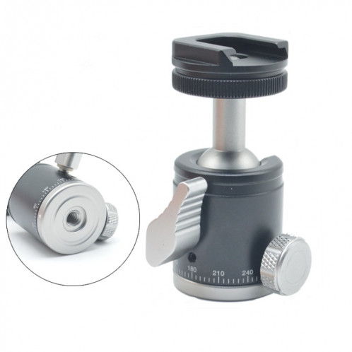 BH-902 Mini trépied en alliage d'aluminium de bureau Mini rotule 360 ​​degrés Pan trépied d'inclinaison à 90 degrés SH0003830-38