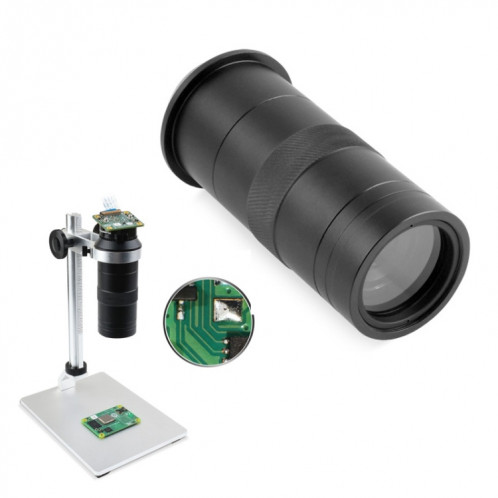 Lentille de microscope industriel Waveshare 100X, monture C/CS, pour caméra Raspberry Pi HQ (24229) SW701A1349-38