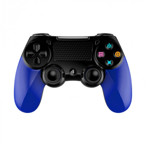 Écran tactile de manette de jeu sans fil Bluetooth 2 PCS avec contrôleur de double vibration audio léger pour PS4 (bleu) SH401B1732-39