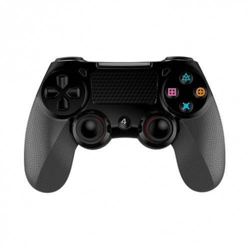 Écran tactile de manette de jeu sans fil Bluetooth 2 PCS avec contrôleur de double vibration audio léger pour PS4 (noir) SH401C1100-39