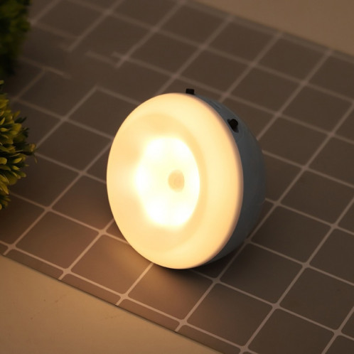 XYD-1001 Induction intelligente du corps humain + capteur de lumière LED veilleuse lampe de bureau couloir applique (lumière bleue + jaune) SH101B1963-39