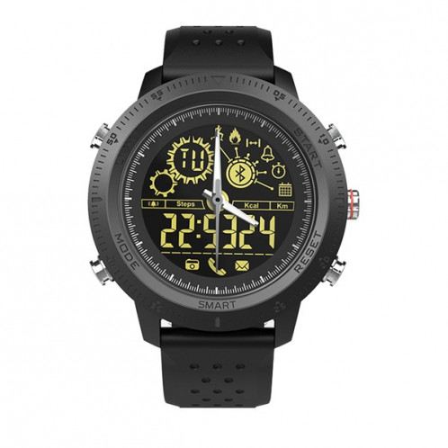 NX02 Sport Smartwatch IP67 étanche Support Tracker Calories Podomètre Smartwatch Chronomètre Appel SMS Rappel (noir) SH601A537-313