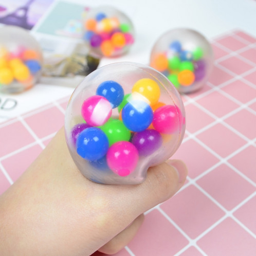 6 PCS 6 cm Color Beads TPR TRUT DECOMPRESSION DE BALLE DE VENTEUR, Couleur: Ballon de couleur SH8301491-35