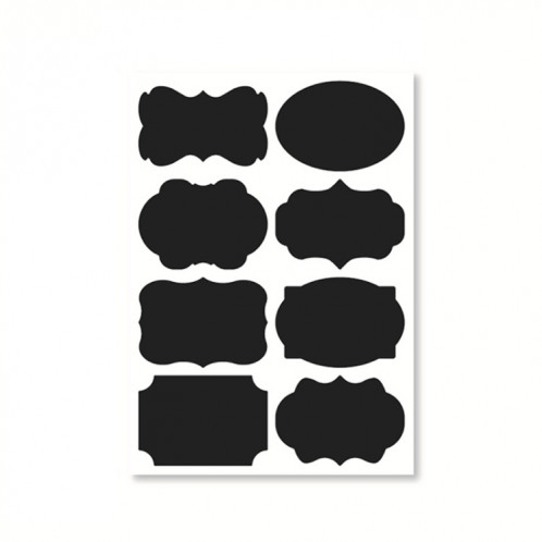 50 ensembles de bouteille amovible étanche effaçable peut autocollant en PVC Blackboard 8pcs / Set 110x156mm SH62011699-37