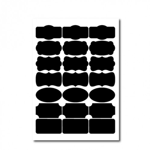 50 ensembles de bouteille amovible étanche réassible Can PVC Blackboard Sticker 21pcs / Set 210x297mm SH62061360-37