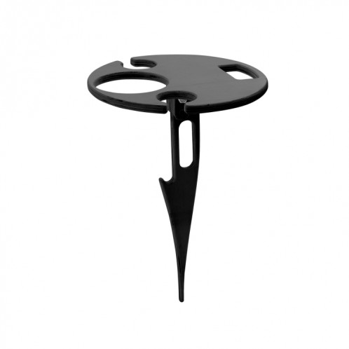 Table à vin pliante portable extérieure Table de plage extérieure, couleur: noir SH7101696-37
