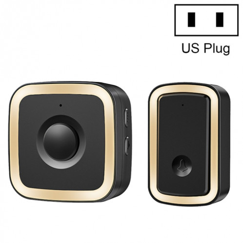 Cacazi A58 Smart Wire Wire Wire Scloun sans batterie, prise: US PLIGY (Black Gold) SC101C1802-37