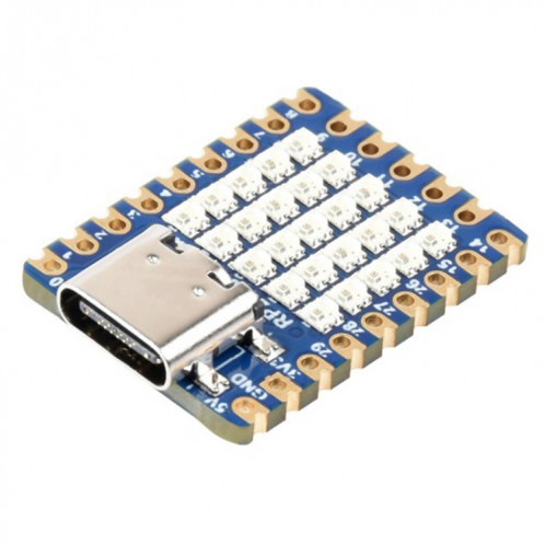 Carte de développement de processeur double cœur Waveshare 24594 5 × 5 RVB LED Matrix RP2040 SW5335733-39
