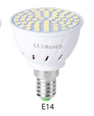 Projecteur d'économie d'énergie à foyer en verre avec concentration de lampe à LED, puissance: 7W E14 60 LED (blanc chaud) SH005A1899-39