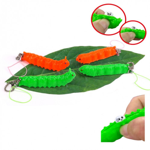 10 PCS Squeeze Toy de décompression de ventilation Caterpillar (livraison de couleur aléatoire) SH401A1432-36