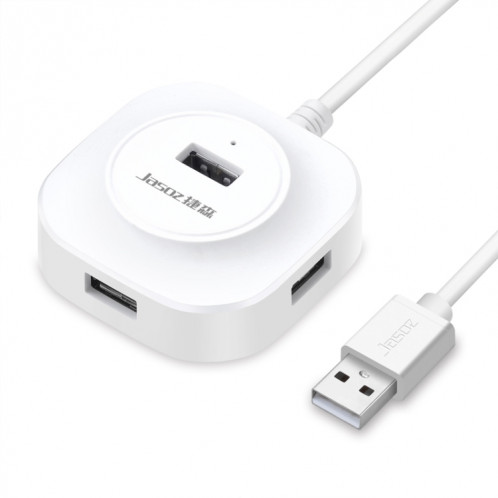 Jasoz USB2.0 Hub USB2.0 Hub 1 à 4 Hub d'amarrage, Couleur: Blanc 0.3m SJ6104470-37