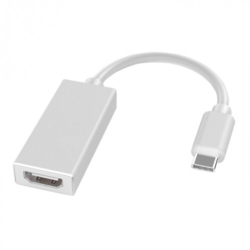 HW-TC01A USB 3.1 Type-C à HDMI Câble adaptateur pour téléphone informatique projecteur (argent) SH001A1255-37