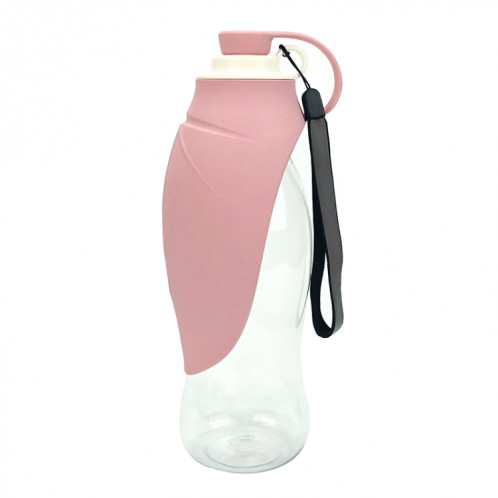 Chien d'alimentation pour animaux de compagnie hors de la tasse de tasse d'eau de flip en plein air de grande capacité (rose) SH501E1957-37