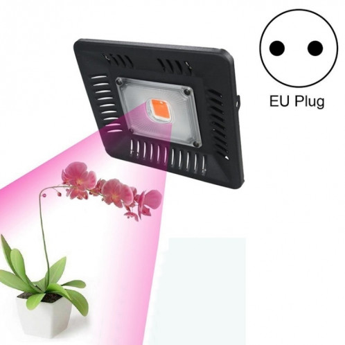 Lumière de plante LED ultra-mince 50W, lumière de croissance COB à spectre complet, lumière de remplissage de serre de légumes, de fruits et de fleurs avec prise, spécification: prise UE SH77071026-39