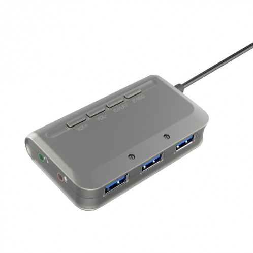 MB-103 USB 3.1 Hub sans voiture à trois ports + 7.1 Changeur vocal Changeur Secteur d'accueil haute vitesse, Durée du câble: 1,2 m (1 à 3) SH501A299-37