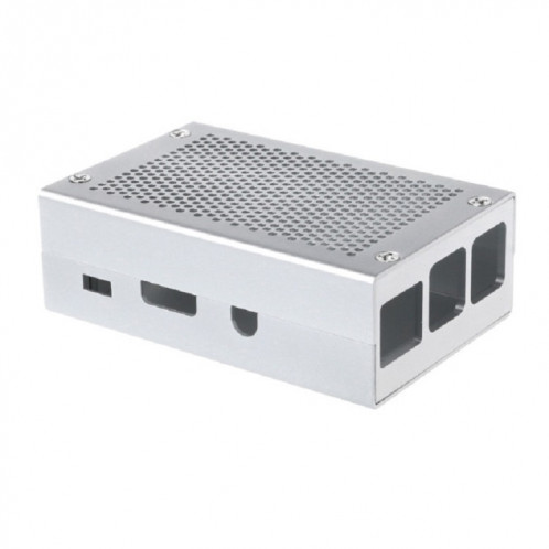 Boîte de refroidissement en alliage d'alliage d'aluminium pour la framboise PI 3 Modèle B PI 2 / B + argent SH4503582-37