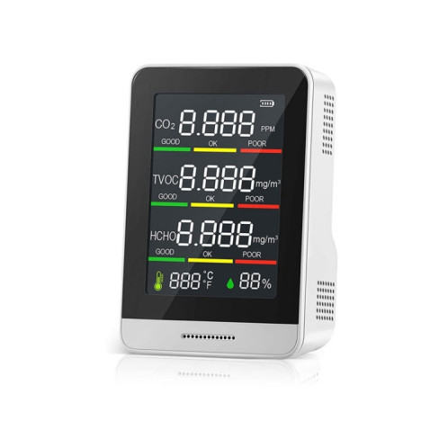 AK4 infrarouge 5 en 1 HYGROMÈTRE DE TEMPÉRATTE DE DÉTECTEUR DE TVIC DE CO2 HCHO SH63011642-37