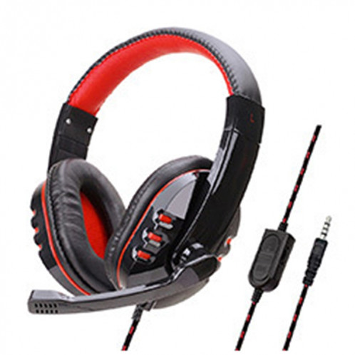 Casque d'ordinateur de jeu SOYTO SY733MV pour PS4 (rouge noir) SS6304251-36