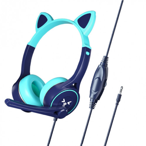 Soyto Sy-G30 Casque d'oreille Cat Cat, Style: version non lumineuse (vert bleu) SS65081590-36