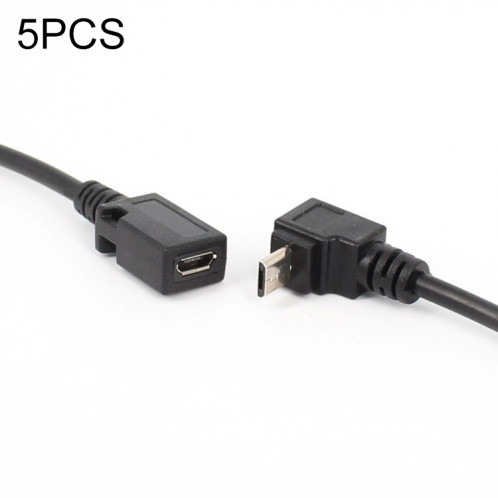 5 PCS Micro Micro Micro mâle au câble d'extension féminin (Bend Up Bend) SH501C501-37