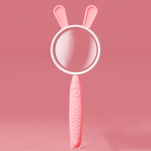Loupe 3x Loupe HD Dessin animé Loupe en verre Toy cadeau pour enfants (lapin rose) SH101A1332-37