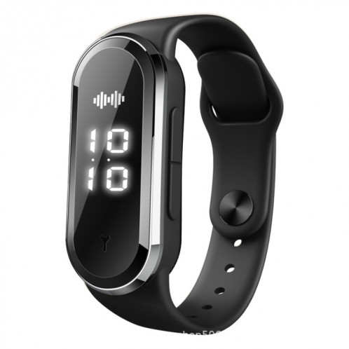 Bracelet anti-moustique ultrasonique M21 avec encontre et fonction de température et de température (noir) SH201A383-37