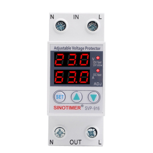 SINOTIMER SVP-916 Protecteur de sous-tension auto-tension auto-tension ajusté, courant: 63a SS9702561-37