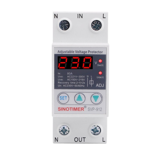 SINOTIMER SVP-912 RÉGLABLABLE AUTO-RESTANT Intelligent sous-tension Protecteur, Current: 80A SS06031905-37