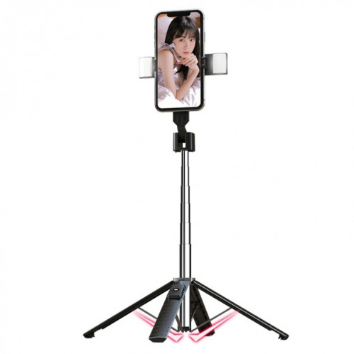 Téléphone Bluetooth Selfie Tripod, haut: 102 cm (acier inoxydable + double feux de remplissage) SH4306675-37