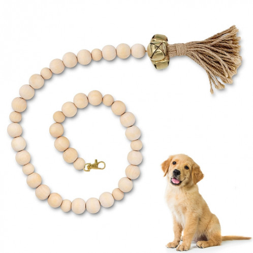 DOOR DOORGELL TRACLER CHIEN PROBLAGE CORDE DROIT CAT TOUEL, STYLE: Perles en bois or SH0001921-34