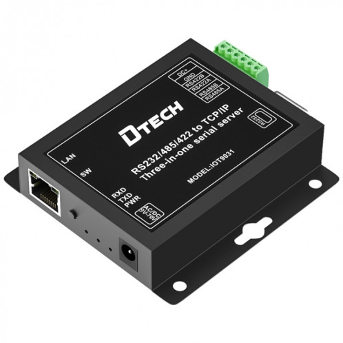 DTECH IOT9031 RS232 / 485/422 à TCP 3 dans 1 serveur de série, Plug CN SH45931728-37