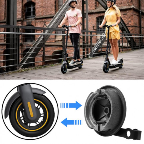 Dispositif de pile de frein à roue avant de scooter électrique pour Ninebot Max G30 (noir) SH101A1462-36