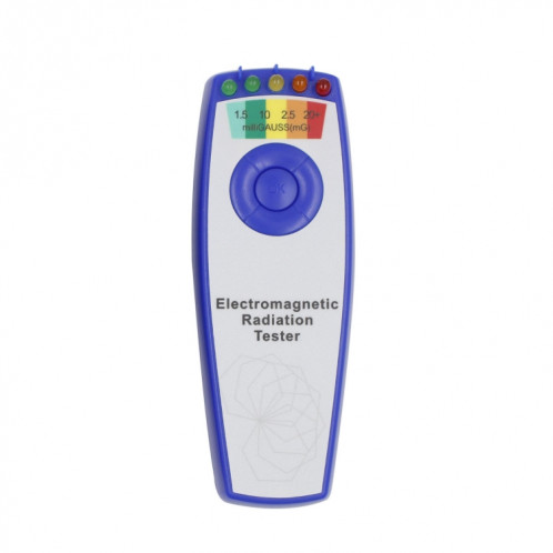 5 LED Champ électromagnétique EMF Gauss Meter Détecteur de chasse aux fantômes (sans batterie bleue) SH901B205-36