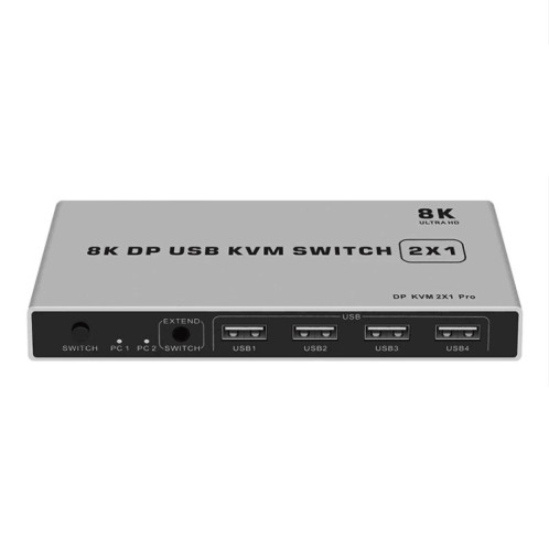 Commutateur KVM USB 8K KYSW59 60HZ DP Dispositif de partage d'ordinateur 2-en-1 SH170280-36