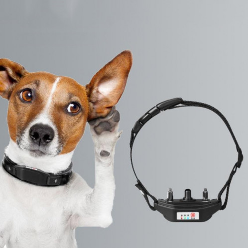 Collier de dressage pour chien avec dispositif anti-aboiement intelligent, style : vibration + choc électrique + son (noir) SH801A1045-36