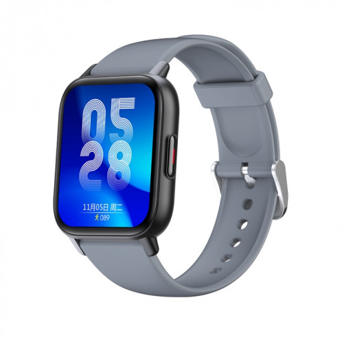QS16Pro Montre intelligente étanche de surveillance de la santé de 1,69 pouces, prend en charge la détection de la température corporelle, couleur: gris argenté SH2805116-37