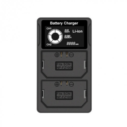 FZ100 Chargeur de batterie pour appareil photo à double charge avec écran LCD USB SH101A1186-35