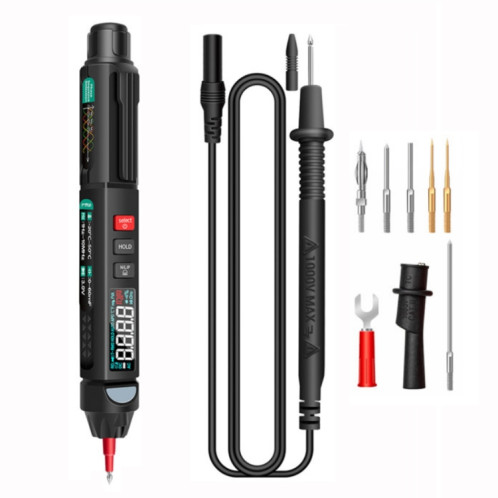 Multimètre de haute précision de mesure intelligente multifonction ANENG, modèle: A3008 avec accessoires SA6504730-36