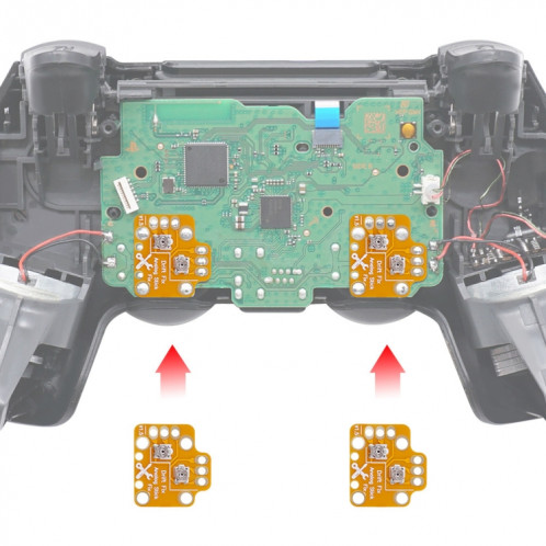 2 PCS Controller Analog Thumb Stick Drift Fix Mod pour PS5 / PS4 / Xbox One (Orange) SH201B391-35